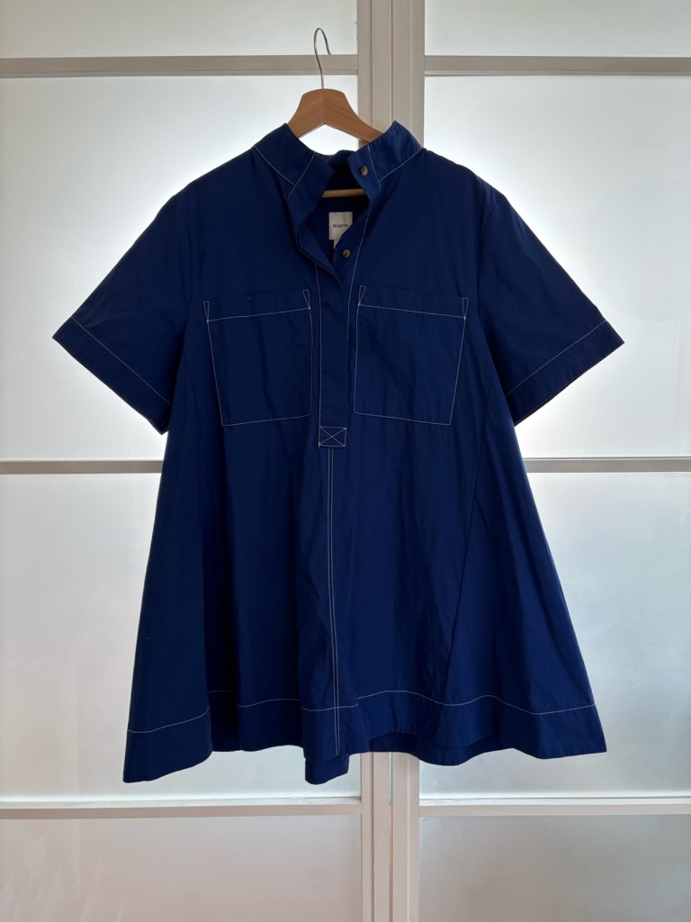 Maeve Anthropologie Emmy dress with mandarin collar